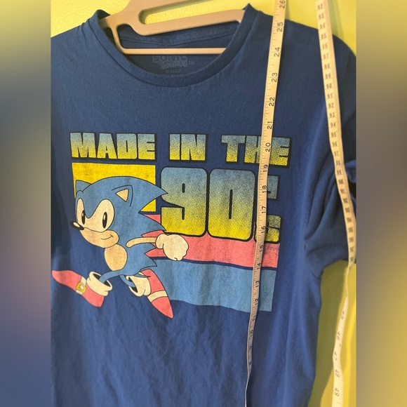 Sonic The Hedgehog Made in the 90's Sega Genesis Graphic Print T-Shirt. M. - Picture 6 of 11